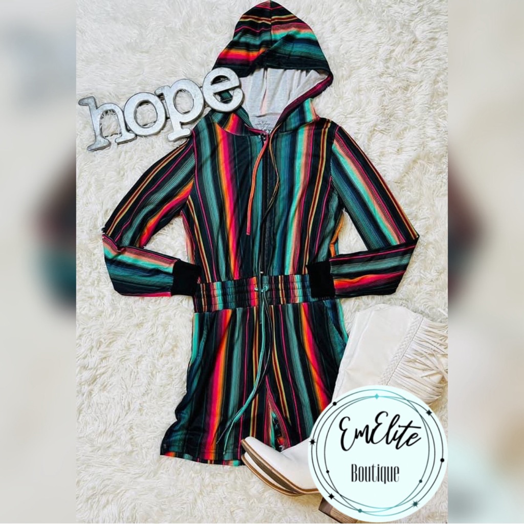 Crazy Train Serape Romper By Crazy Train